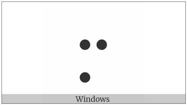 Braille Pattern Dots-257 on various operating systems