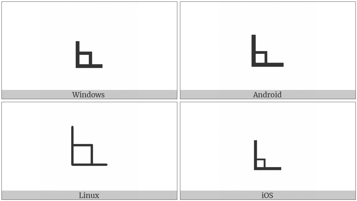 Right Angle Variant With Square on various operating systems