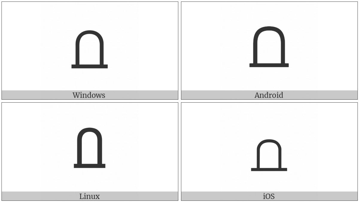 Closed Intersection With Serifs on various operating systems