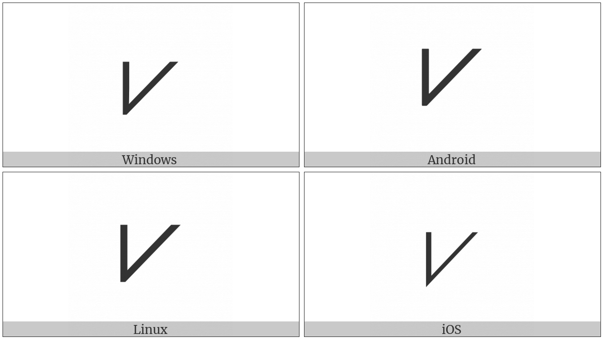 Sloping Large Or on various operating systems