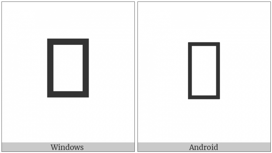 Hentaigana Letter Ra-4 on various operating systems