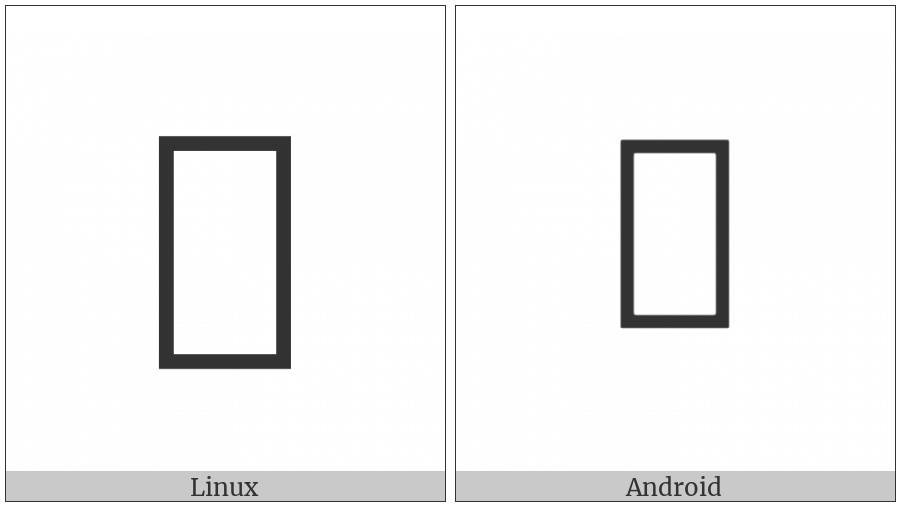 Nushu Character-1B1B5 on various operating systems