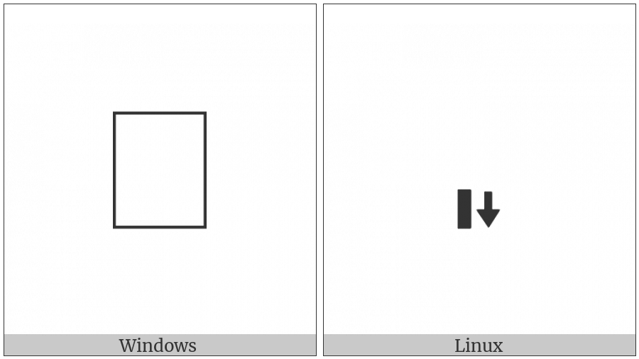 Duployan Affix Low Vertical on various operating systems