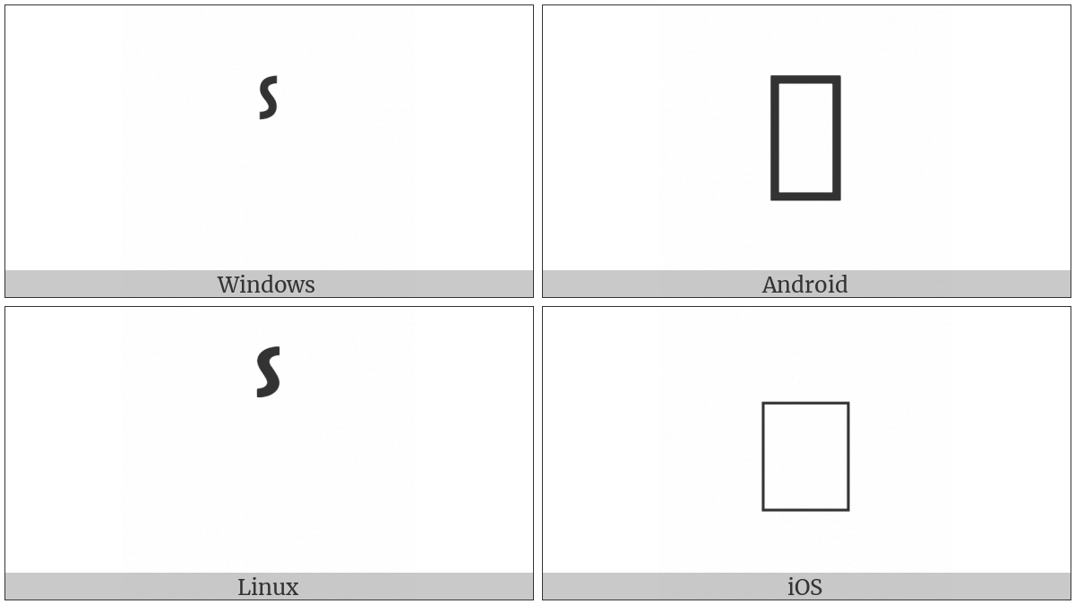 Vertical Tilde on various operating systems