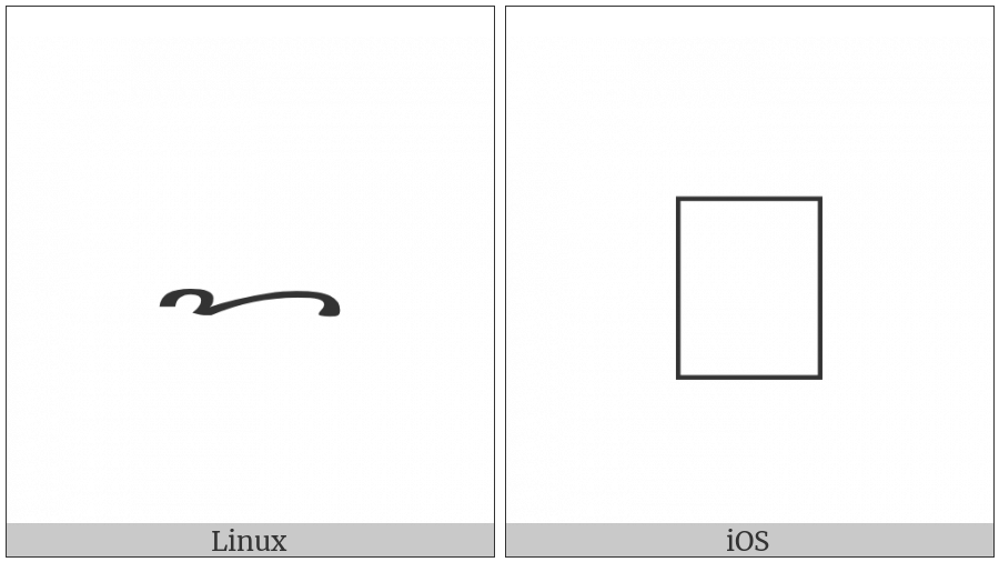 Byzantine Musical Symbol Antikenokylisma on various operating systems