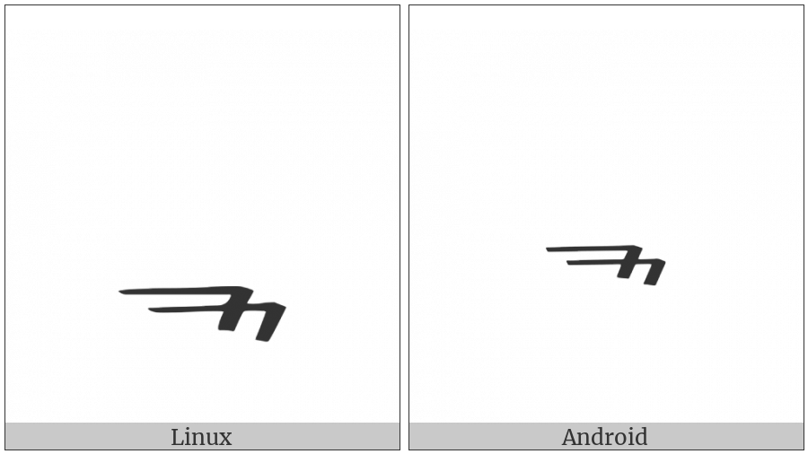 Byzantine Musical Symbol Gorgosyntheton on various operating systems