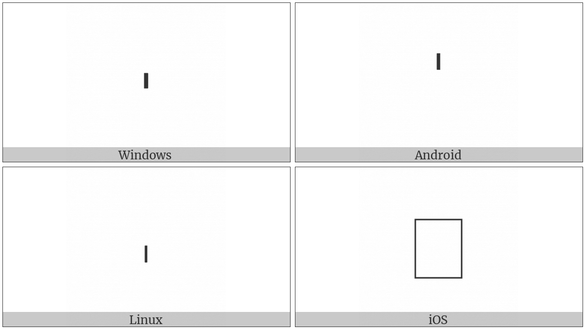 Musical Symbol Minima Rest on various operating systems