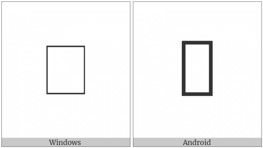 Signwriting Hand-Cup Open Thumb Side on various operating systems