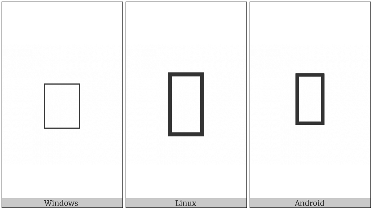 Signwriting Movement-Diagonal Towards Small on various operating systems