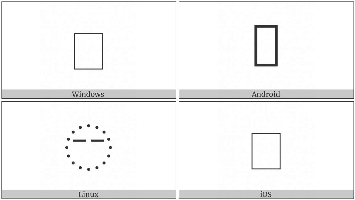 Signwriting Eyes Squeezed on various operating systems