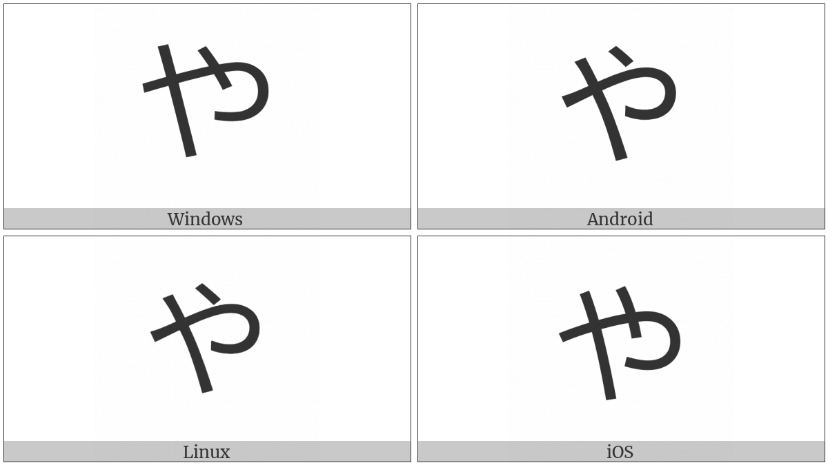 Hiragana Letter Ya Utf 8 Icons