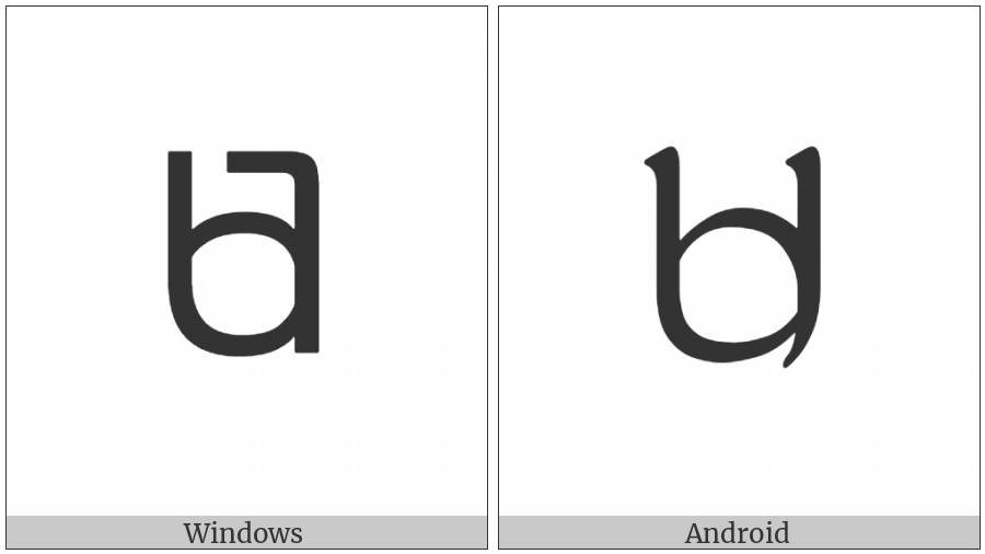 Adlam Capital Letter Dha on various operating systems