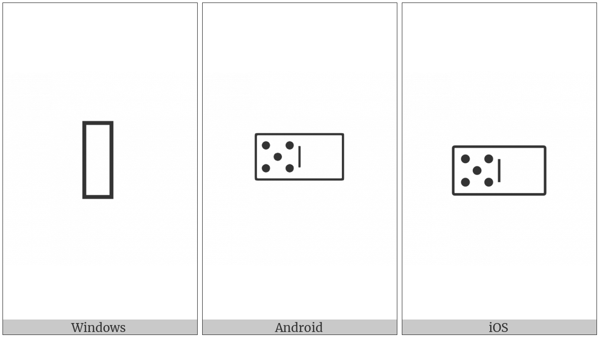 Domino Tile Horizontal-05-00 on various operating systems