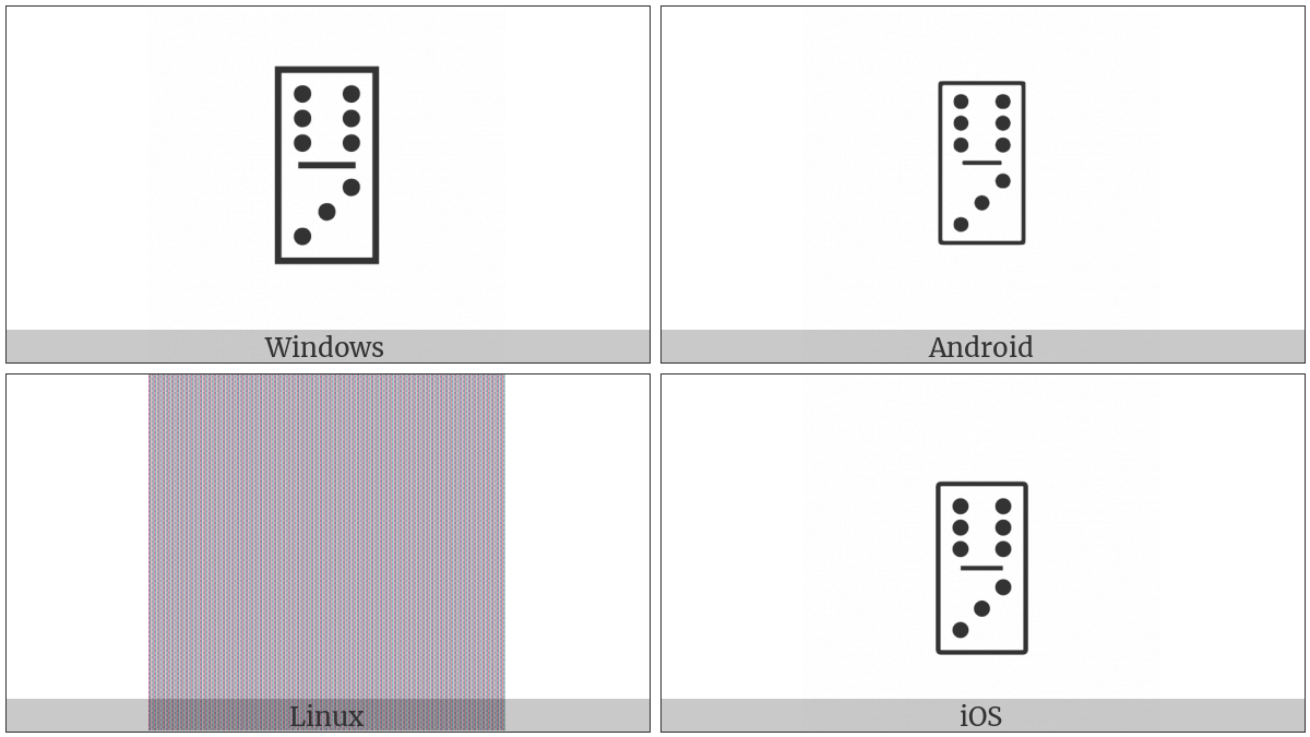 Domino Tile Vertical-06-03 on various operating systems