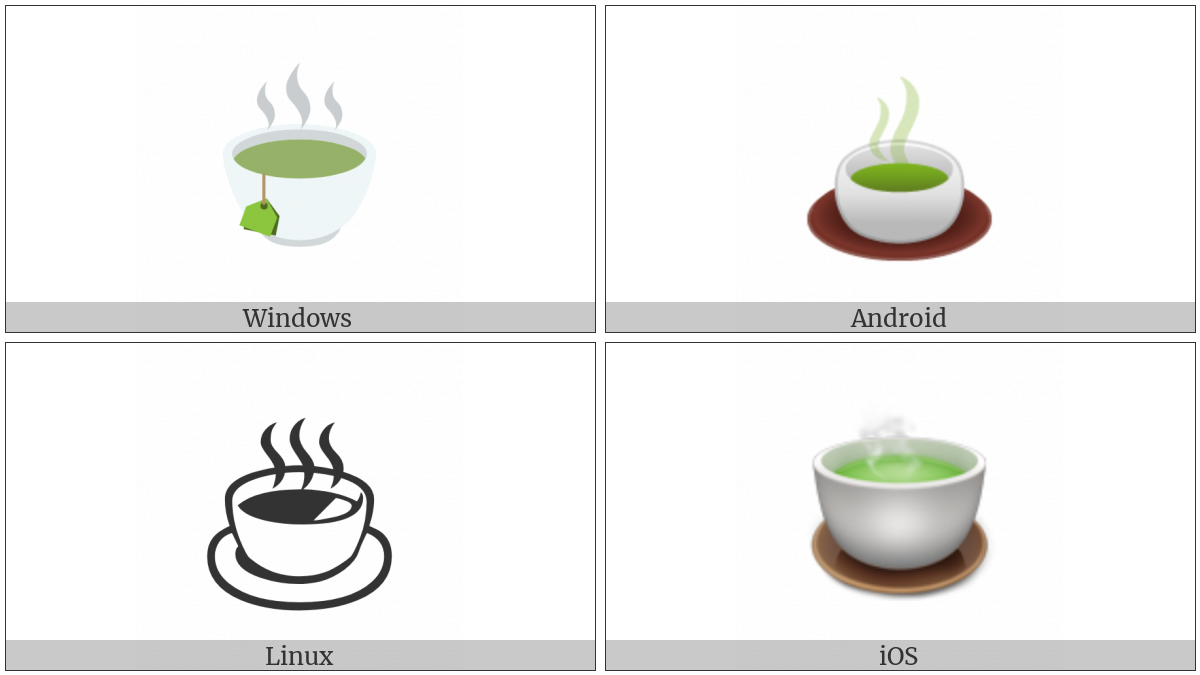 Teacup Without Handle on various operating systems