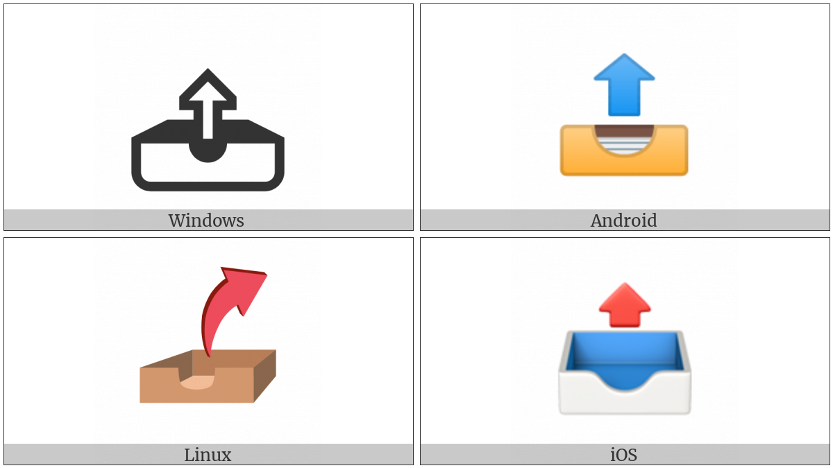 Outbox Tray on various operating systems