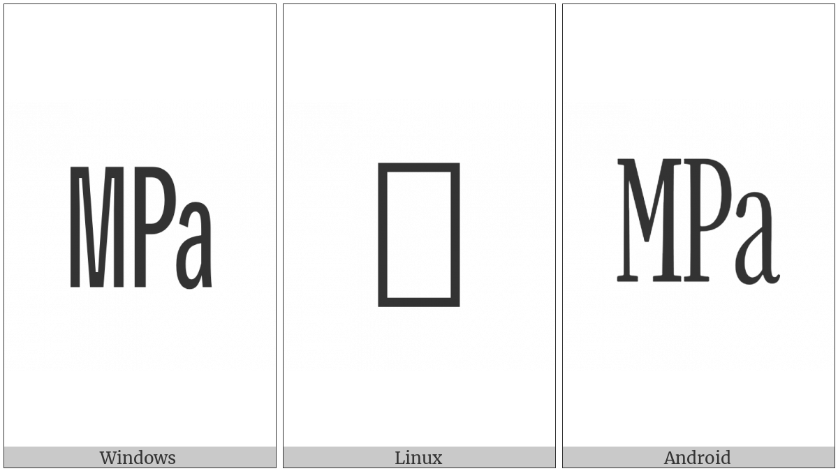 Square Mpa on various operating systems