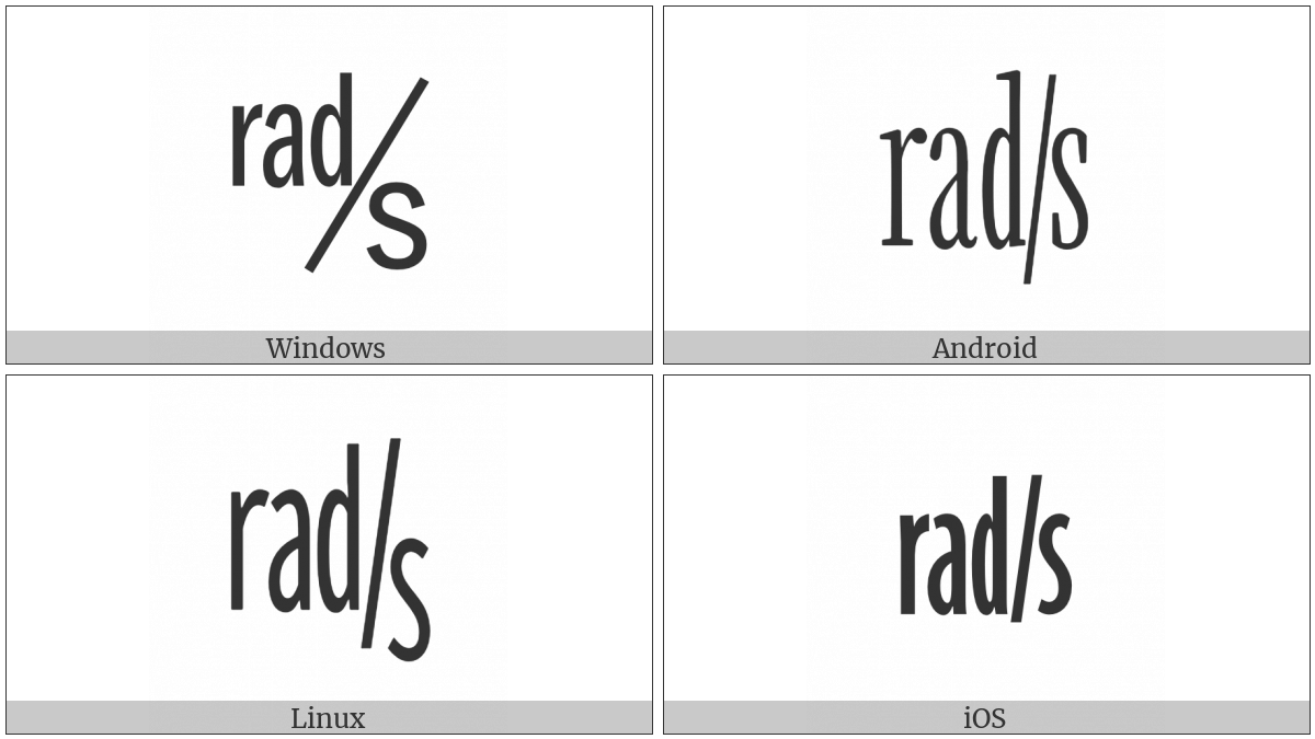 Square Rad Over S on various operating systems