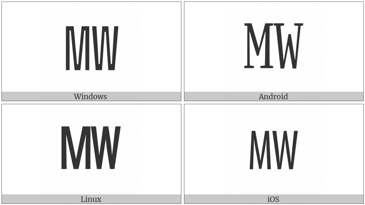 Square Mw Mega on various operating systems
