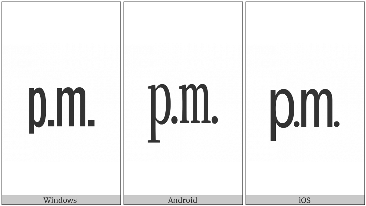 Square Pm on various operating systems