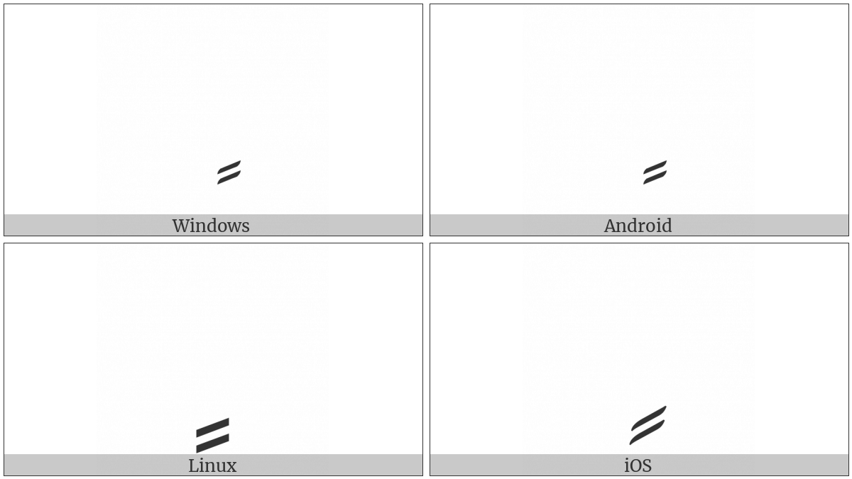 Arabic Kasratan on various operating systems