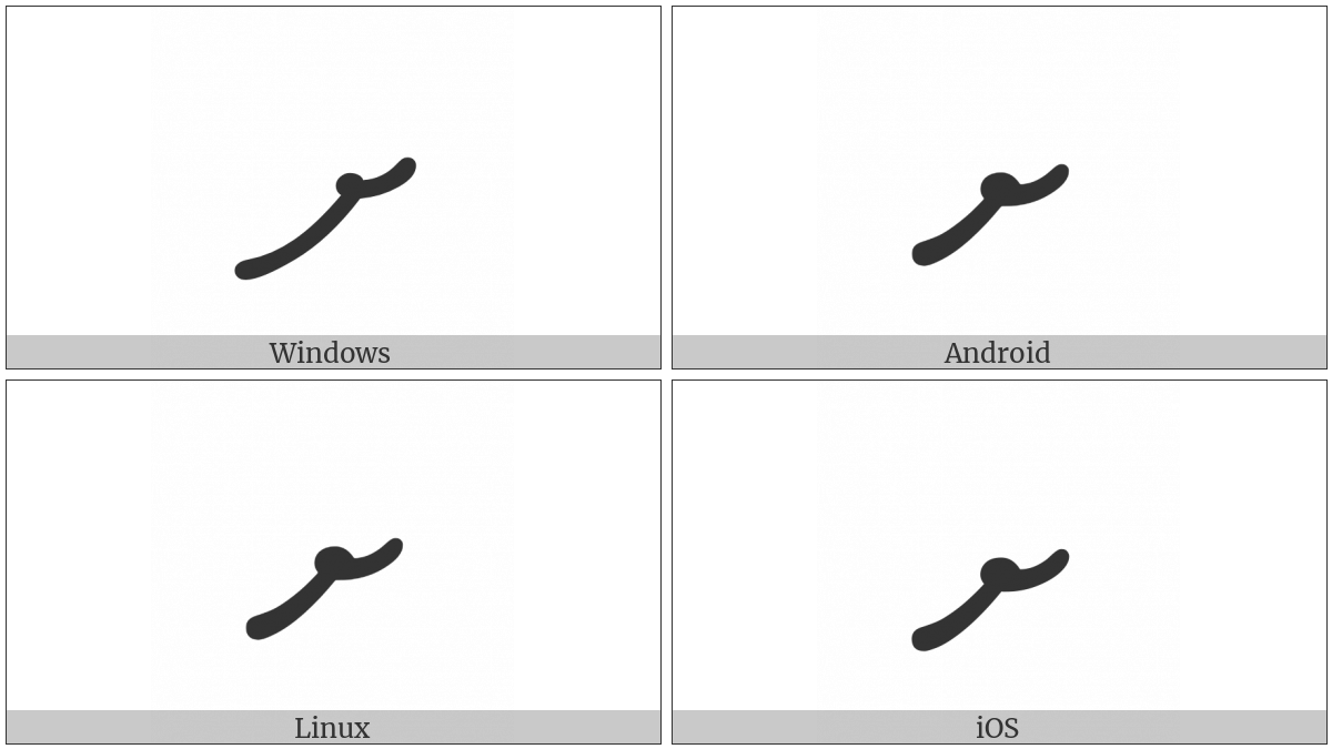 Thaana Letter Shaviyani on various operating systems