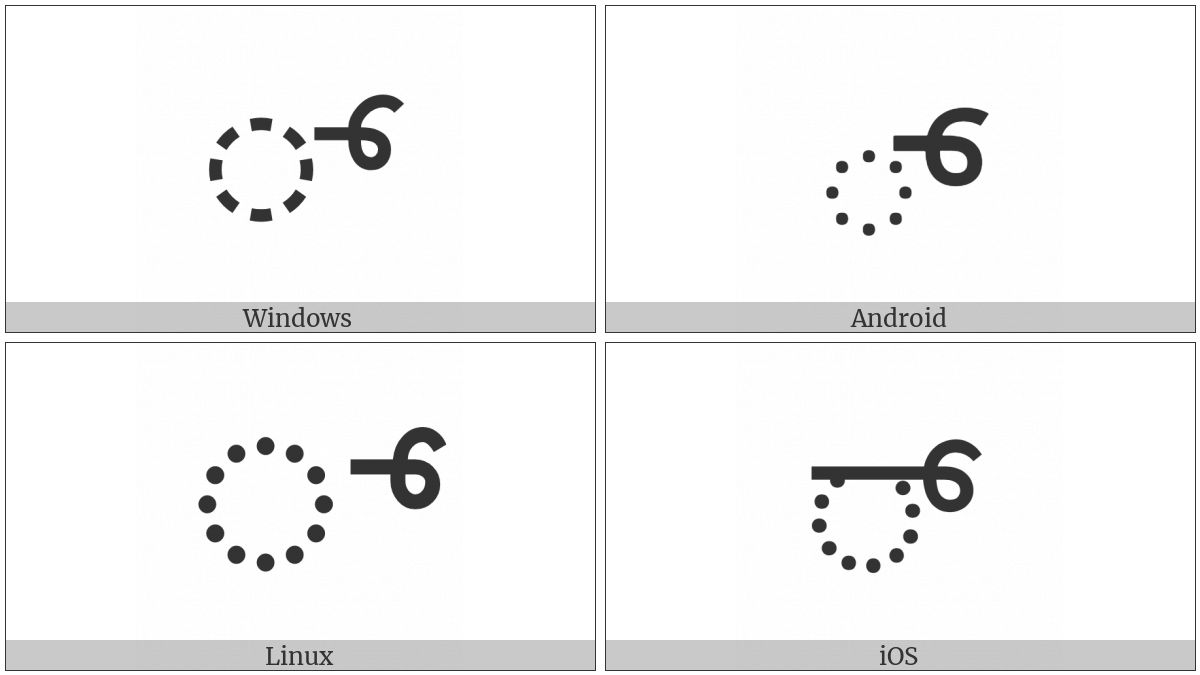 Kannada Sign Virama on various operating systems