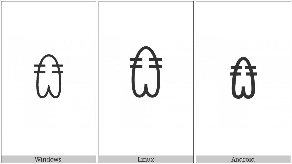 Yi Syllable Fit on various operating systems