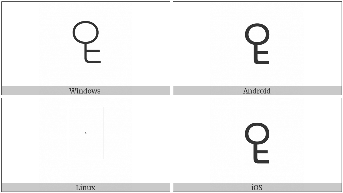Yi Syllable Dup on various operating systems