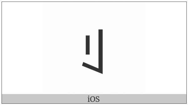 Yi Syllable Li on various operating systems