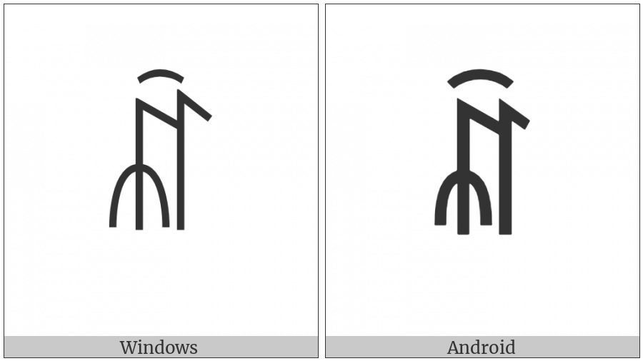 Yi Syllable Hex on various operating systems