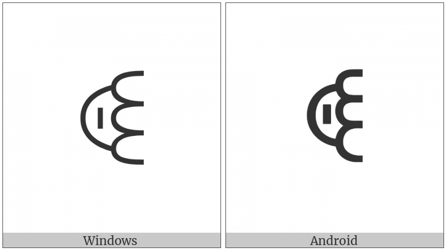 Yi Syllable Za on various operating systems