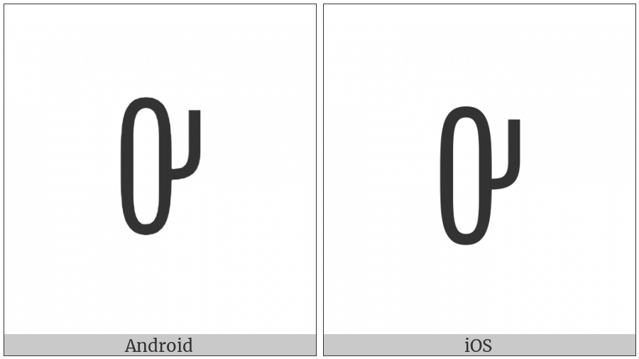 Yi Syllable Cie on various operating systems