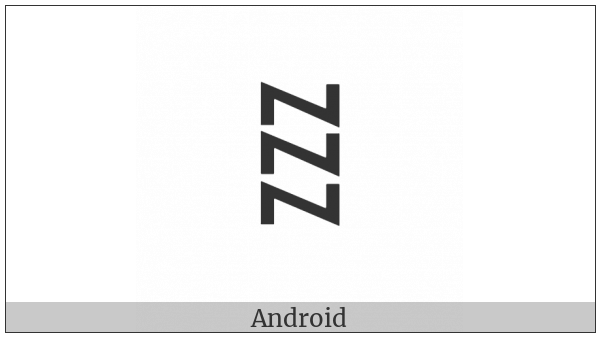 Yi Syllable Zhyp on various operating systems
