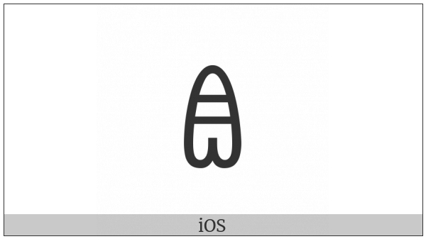 Yi Syllable Rro on various operating systems