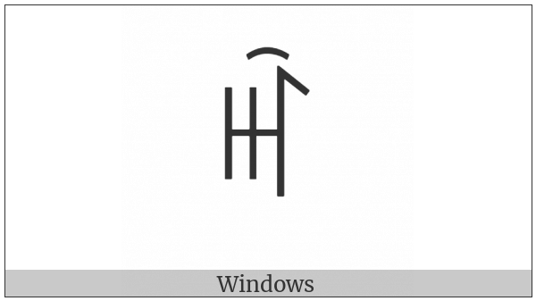 Yi Syllable Shax on various operating systems