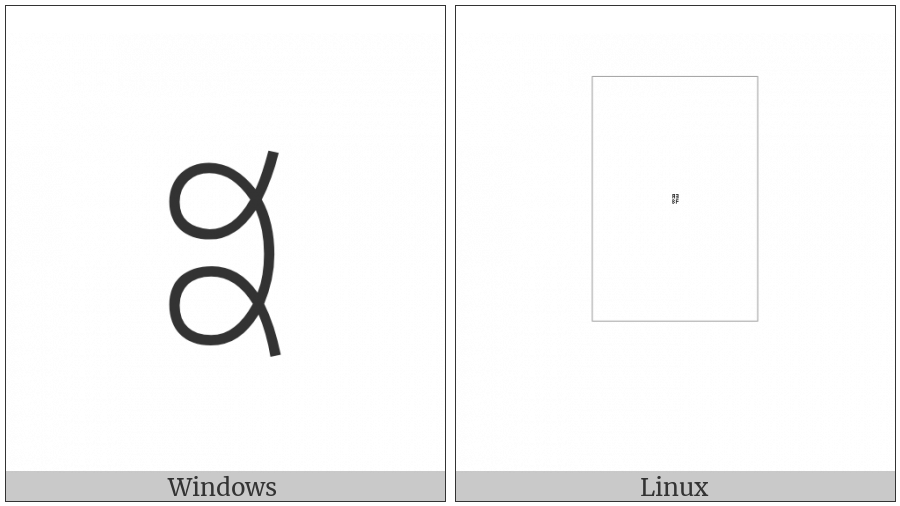 Yi Syllable Shur on various operating systems
