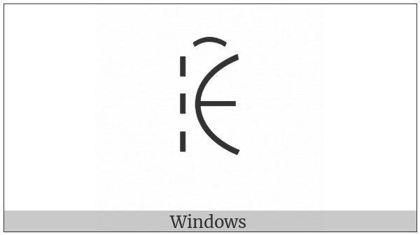 Yi Syllable Shyrx on various operating systems
