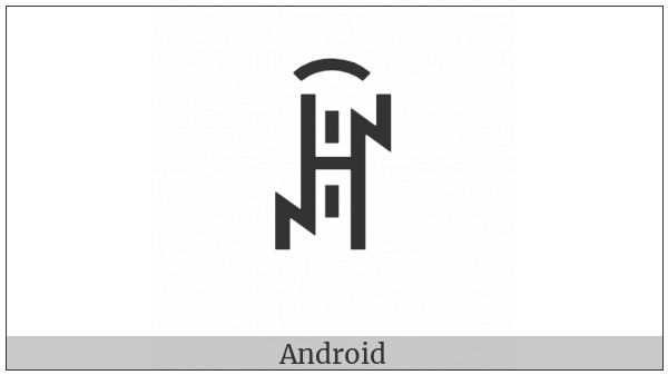 Yi Syllable Jiex on various operating systems