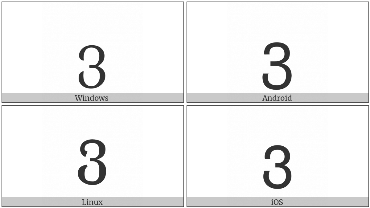 Georgian Letter Vin on various operating systems