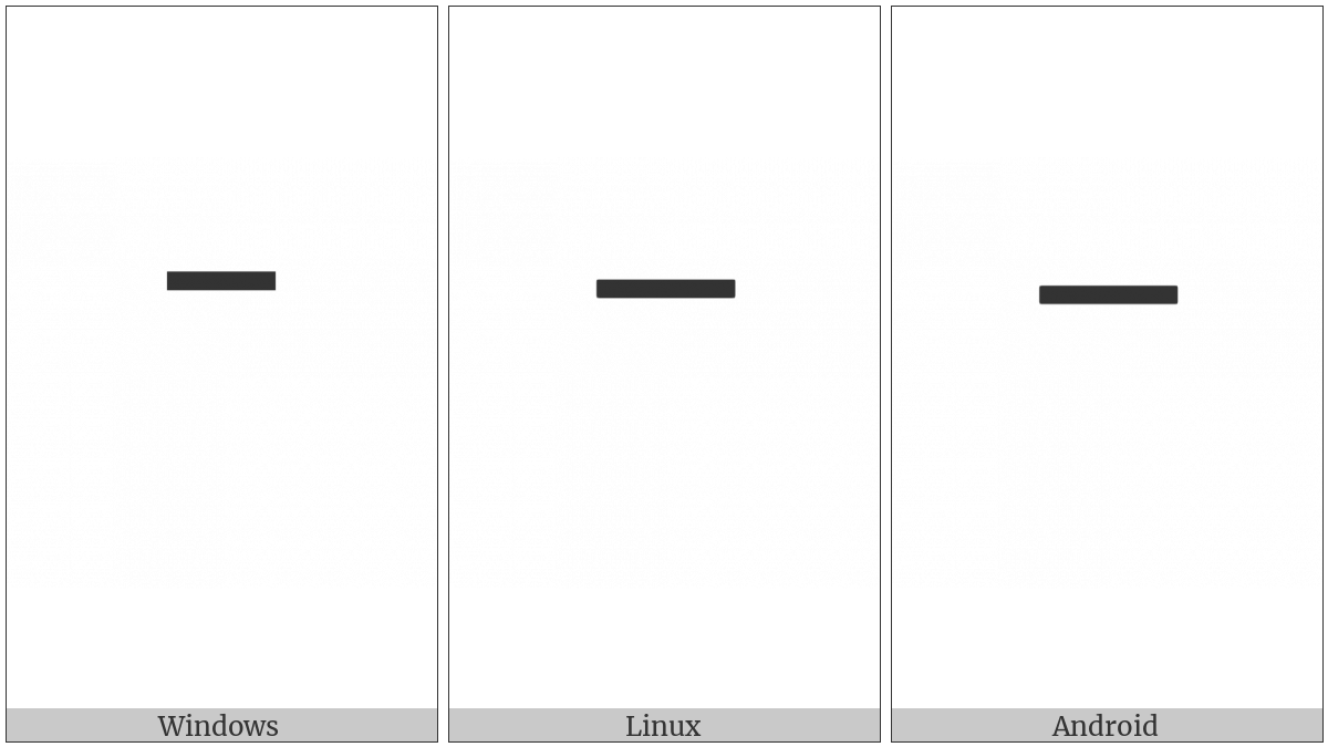 Devanagari Headstroke on various operating systems