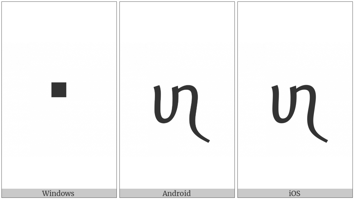 Tai Viet Letter Low Lo on various operating systems