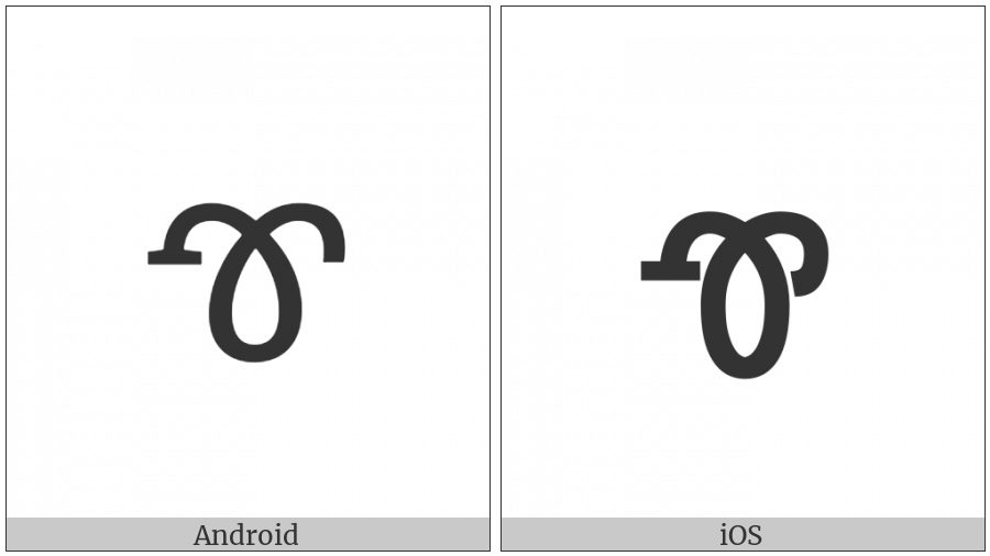 Cherokee Small Letter Tlu on various operating systems