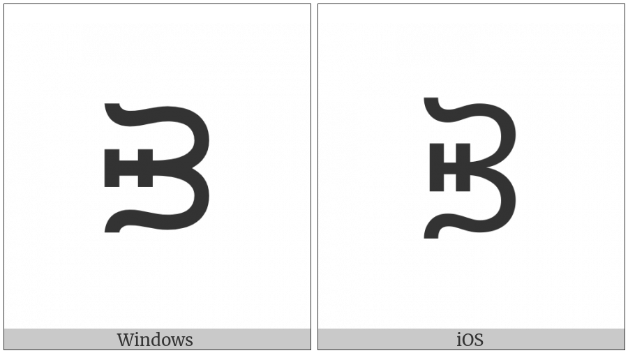 Canadian Syllabics Carrier Chee on various operating systems