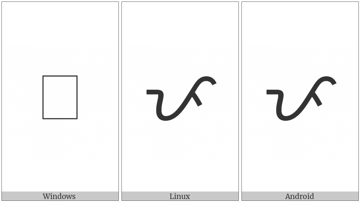 Tagalog Letter Pa on various operating systems