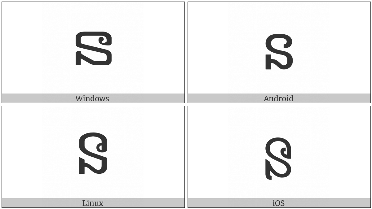 Khmer Letter No on various operating systems