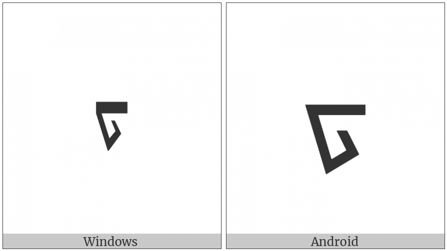 Mongolian Letter Ali Gali Da on various operating systems