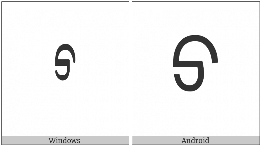 Mongolian Letter Ali Gali Pa on various operating systems