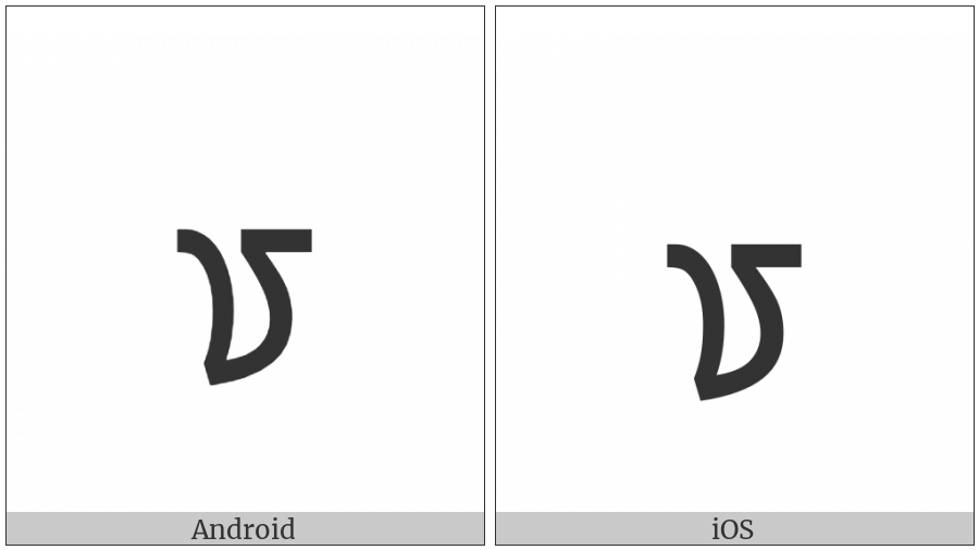 Mongolian Letter Ali Gali Half Ya on various operating systems