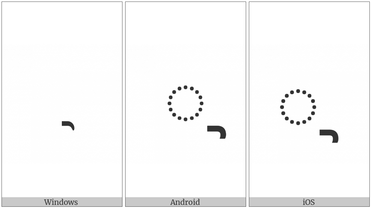 Mongolian Letter Ali Gali Dagalga on various operating systems